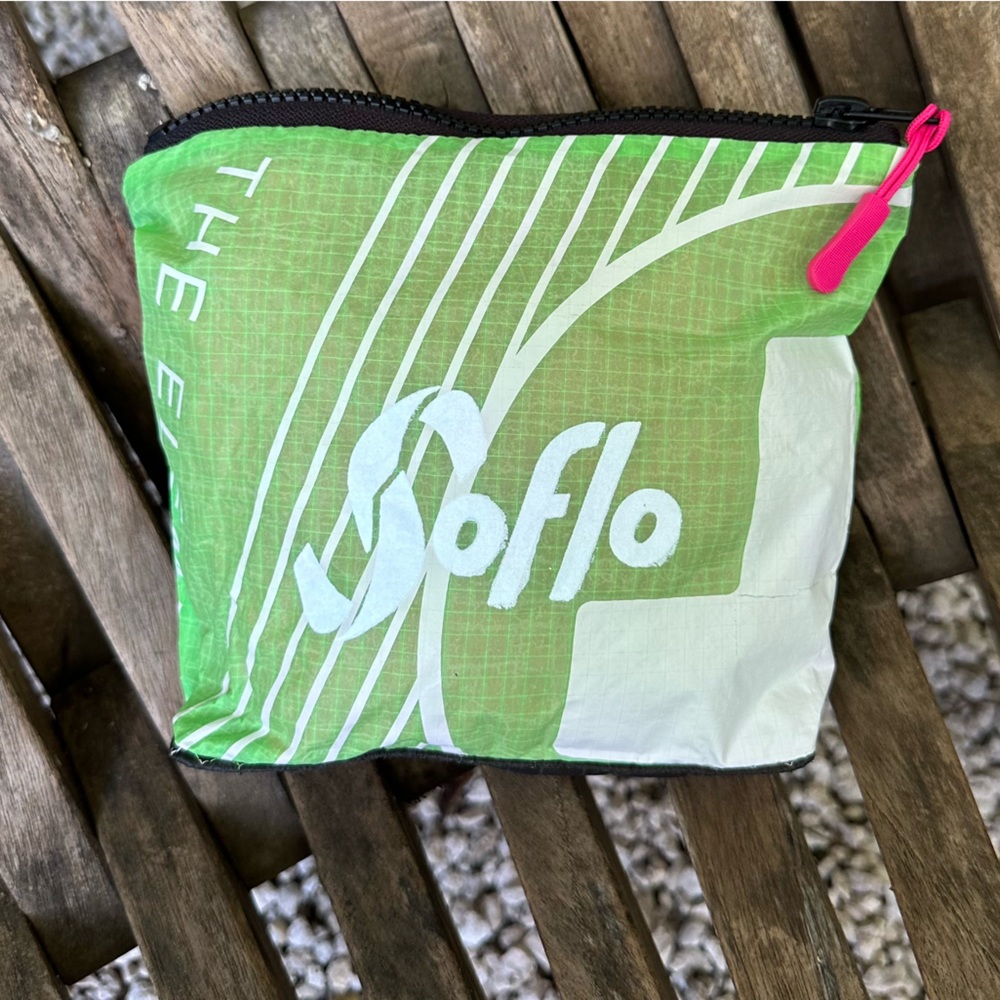 Soflo Riders Pouch made with repurposed kite